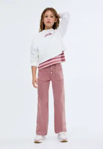 Детские прямые джинсы Mango Kids, Pink