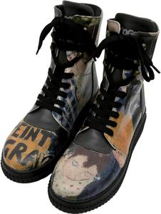 Женские ботинки DOGO Future - веганская кожа и ручная платформа, Les Peintres