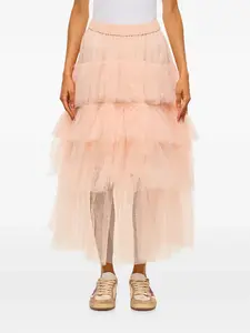 Юбка с балетками Simone Rocha, бежевый