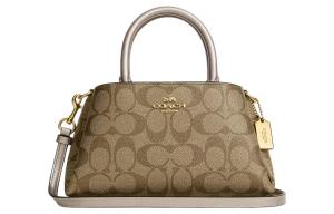 Сумка через плечо Zuri из телячьей кожи маленького размера для женщин шампань COACH