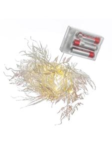 Marelida Светодиодная гирлянда из проволоки, сверкающие листья, 30 светодиодов, длина: 150 см, белый цвет