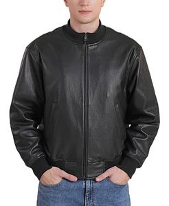 Мужская кожаная куртка-танкер времен Второй мировой войны Landing Leathers, Black
