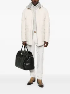 Куртка-пуховик с капюшоном Brunello Cucinelli, нейтральный