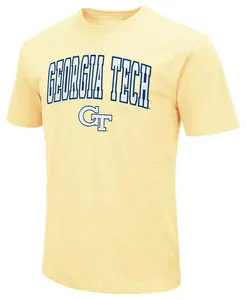 Мужская желтая куртка Colosseum Georgia Tech Золотая футболка