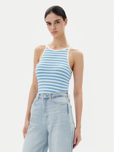 Топ slim fit Jane 17155477 Pieces, синий