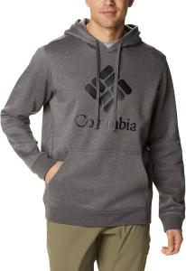 Куртка-толстовка Columbia мужская Trek Hoodie, Charcoal Heather/Csc Stacked Logo