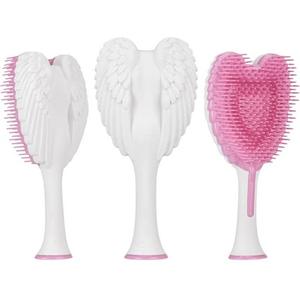 Детская мини-расческа-спрей для распутывания волос, антистатическая мягкая расческа для девочек - Cherub, матовый атласный белый. Tangle Angel