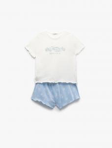 Пижама Koton, светло-голубой