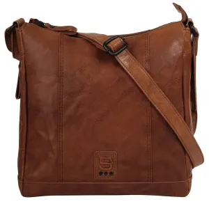 Сумка через плечо Spikes & Sparrow, натуральная кожа, цвет Cognac