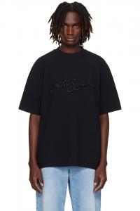 Футболка свободного кроя с логотипом Acne Studios, черный