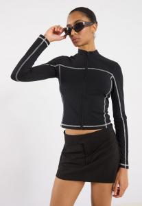 Толстовка Even&Odd Zip-up sweatshirt, Black