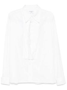 Yohji Yamamoto рубашка со складками, белый