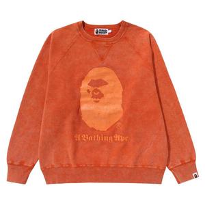 Свитер BAPE A Bathing Ape Overdye Relaxed Fit Crewneck, Orange