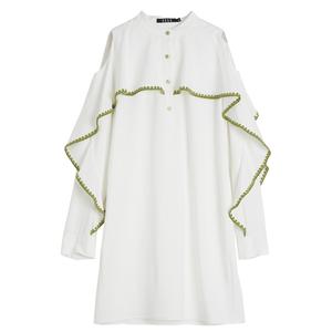 Длинная юбка с длинными рукавами для женщин на зиму ELLE, белый