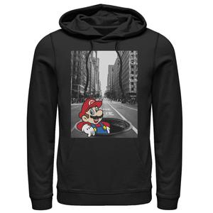 Мужская черно-белая толстовка с фотографией Nintendo Super Mario Street Pop Up Licensed Character