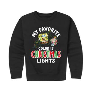 Толстовка с рисунком «Рождественские огни» и «Губка Боб Квадратные Штаны» для мальчиков 8–20 лет Licensed Character