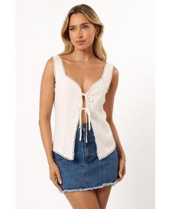 Женский топ Renn Petal and Pup, White