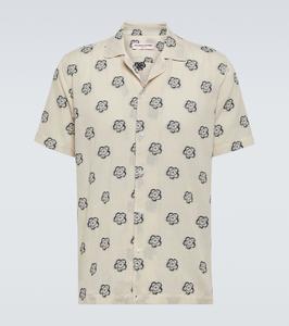 Рубашка для боулинга Marne из жаккардовой хлопковой смеси Orlebar Brown, White Sand