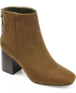 Женские ботильоны Audrina Stacked Heel Dress Booties Journee Collection, коричневый