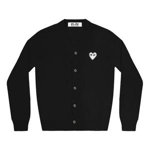 Кардиган COMME des GARCONS PLAY Cardigan White Emblem 'Black' AZ-N062-051-1, черный