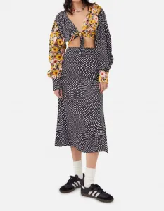 Укороченный топ Anya в черно-белом цвете For Love & Lemons