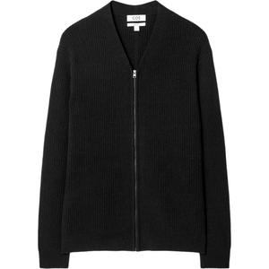 COS Трикотажный свитер мужской черный