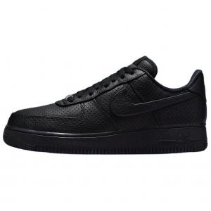 Кроссовки Nike Air Force 1 Low SP Triple Black Perforated, черный