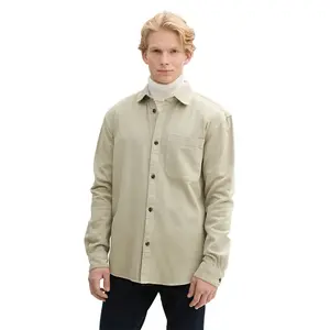 Рубашка Tom Tailor Relaxed Garment Dye, бежевый