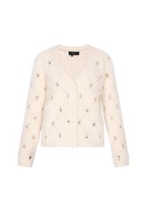 Вязаный кардиган faina Knit Cardigan, белый