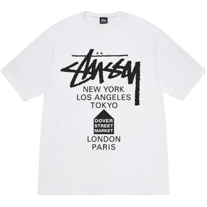 Футболка unisex dsm world cruise series ss25 Stussy, белый