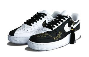 Кроссовки Nike Air Force 1 Skateboard Shoes Men Low-Top Black White