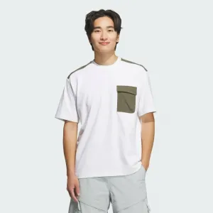 Футболка adidas City Escape свободного кроя из смешанных тканей с коротким рукавом и карманом