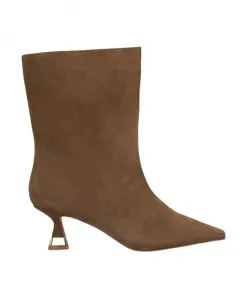 Металлические ботильоны на каблуке Alma En Pena, коричневый