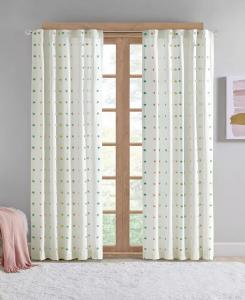 Оконная штора Stella Dot с металлической вышивкой, 50 x 84 дюйма Intelligent Design, мультиколор