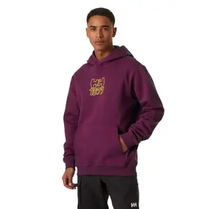 Худи Helly Hansen Graphic, фиолетовый