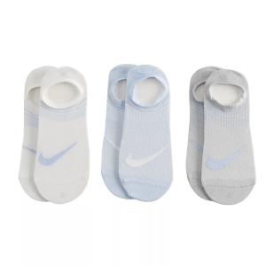 Набор из трех женских легких носков Nike для тренировок на каждый день плюс Nike, черный/белый