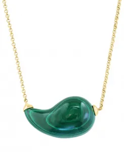 Ожерелье с кулоном в форме капли из малахита Эффи из 14-каратного золота, 15 дюймов + удлинитель 1 дюйм Effy Collection, malachite