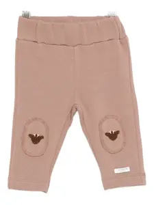 Брюки с вышивкой на коленях Donsje, коричневый