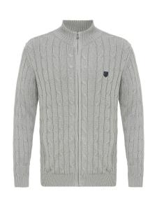 Вязаный кардиган Jacey Quinn Faber, пятнистый серый