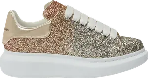 Кроссовки Alexander McQueen Wmns Oversized Sneaker 'Rose Gold Glitter', золотой