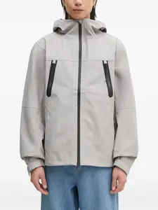 Куртка Kunle с капюшоном и застежкой-молнией спереди Daily Paper, серый