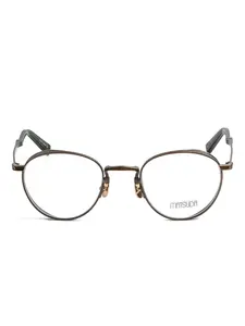 Круглые очки из металла Matsuda, коричневый
