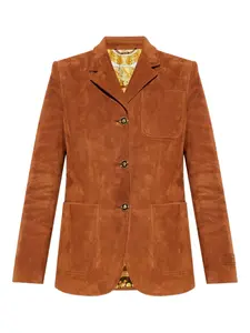 Замшевый блейзер VERSACE, коричневый