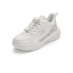 Детские кроссовки для бега с амортизацией, устойчивые к истиранию, дышащие, отводящие влагу Under Armour, белый