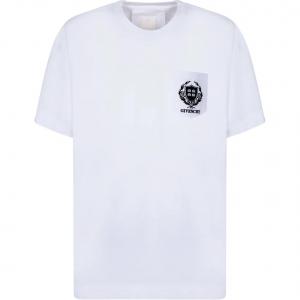 Футболка с вышитым логотипом Givenchy, белый