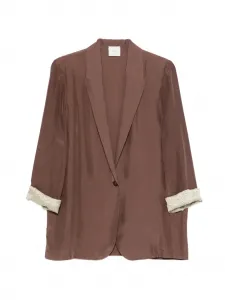 Рубашка с манжетами Alysi, коричневый