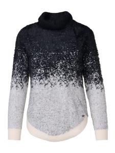 Женский мягкий свитер с жаккардовым узором белого цвета KOROSHI