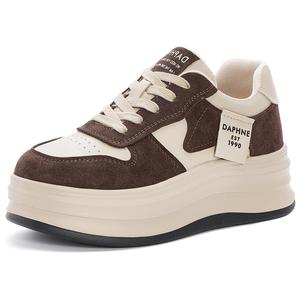 DAPHNE Женские лоу-топ скейтборд кроссовки коричневые, цвет Brown