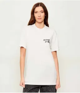 Футболка WALKER oversize fit Anine Bing, экрю