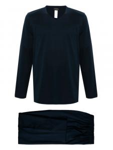 Hanro пижама с длинными рукавами, синий